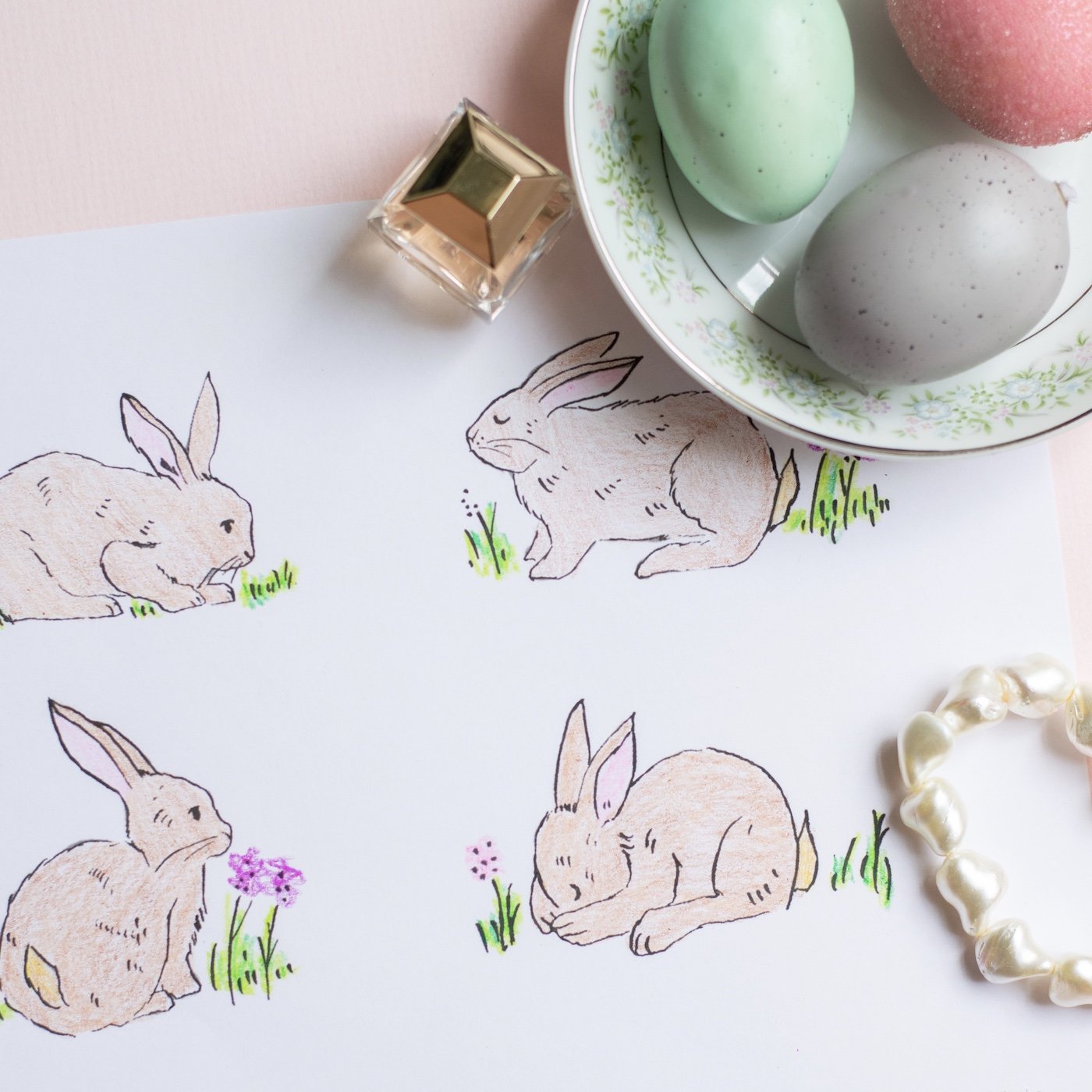 Activity Printable Day 13: Easter Coloring Sheets