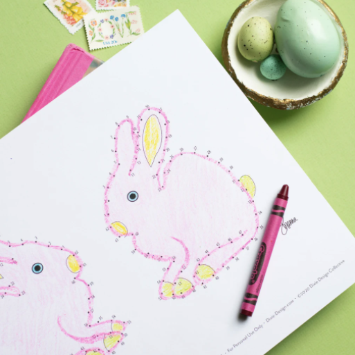 Activity Printable Day 14: Easter Dot to Dot