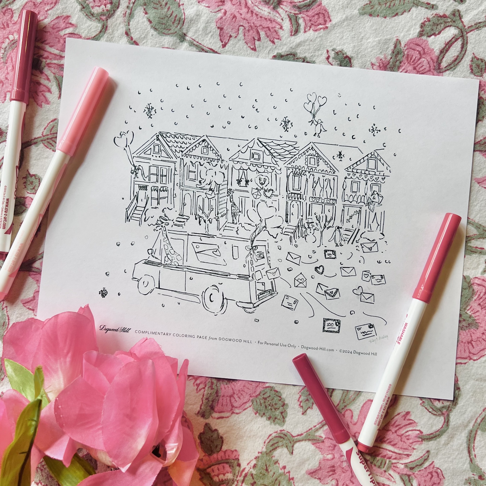 Printable Valentine’s Day Coloring Page