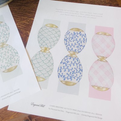 Easter Egg Place Card Printables